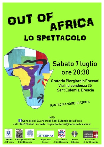 Out of Africa; spettacolo a Sant'Eufemia